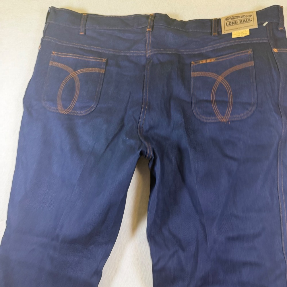 Long Haul‎ Vintage Mens Jeans 48x30 Dark Wash Straight Leg Made in USA 75961B